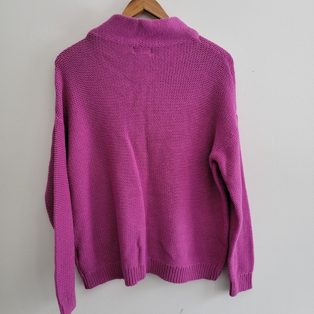 Old Navy Mock Turtleneck Knit Sweater Razzleberry M - Picture 7 of 7